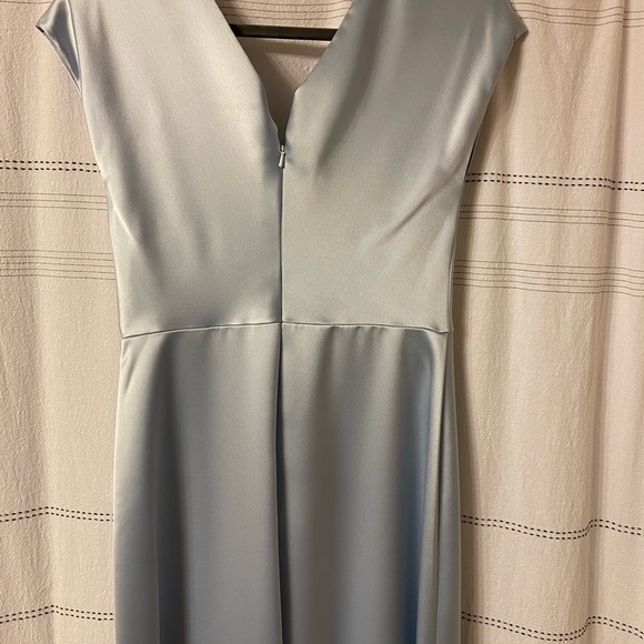 Amsale Marie Bridesmaid Dress in Color Ice Size 10 - Picture 4 of 10